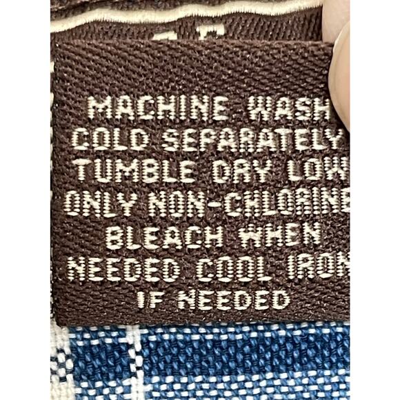 C.E. Schmidt Workwear Blue plaid Cotton Shirt size 2X - Picture 7 of 8